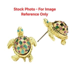🐢Betsey Johnson Turtle Stud Earrings - NWT&B🐢
